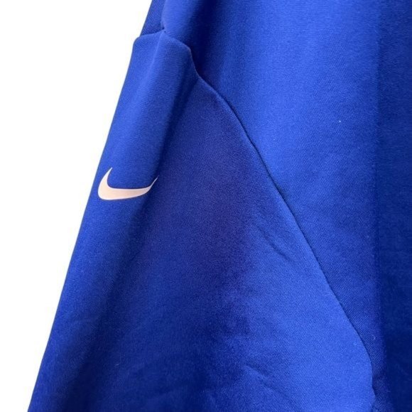 Nike Mock Turtleneck Royal Blue Pullover With Side Zip - Picture 4 of 8